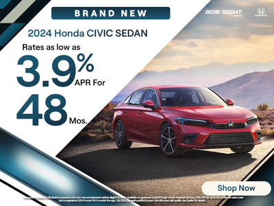 New 2024 Honda Civic Sedan - 3.9% APR for 48 Months!